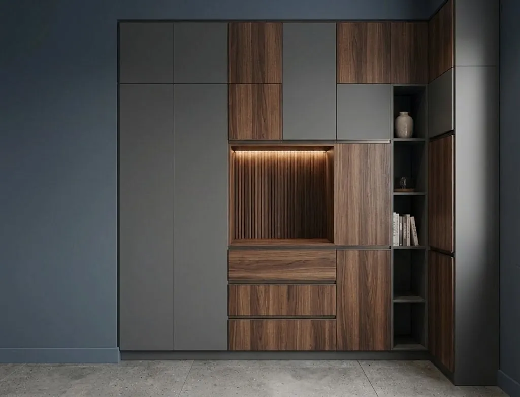 Closet front view 2