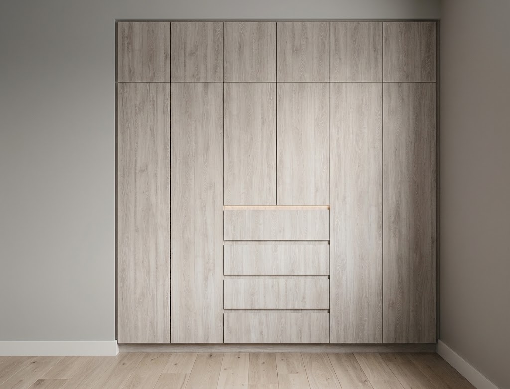 Modul Woods custom closet — floor-to-ceiling wardrobe